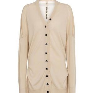 Petar Petrov Natural Thin Wool Cardigan | NWOT